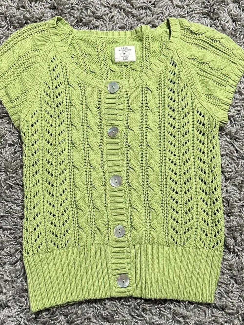 2000s Boho Cottage Core Button Up Sweater Size L